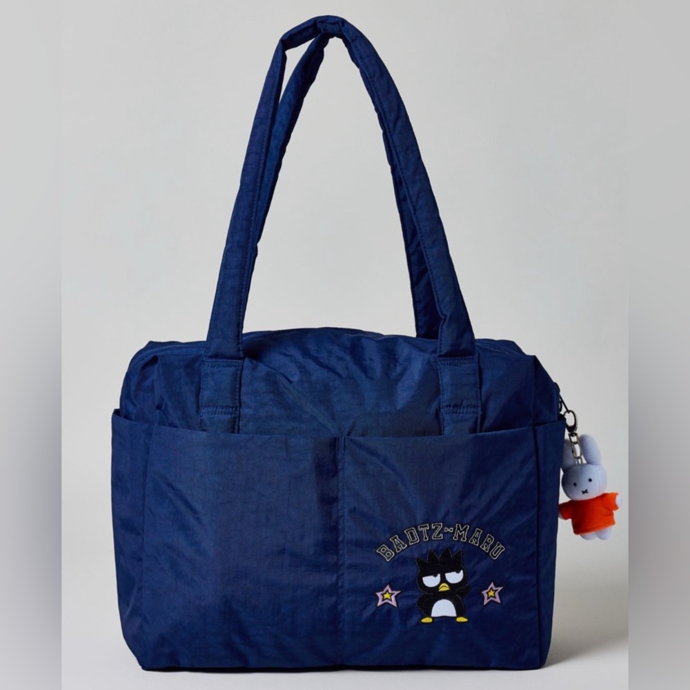 BAGGU X SANRIO Hello Kitty and Friends Blue Badtz-Maru Carry-On Bag NEW NWT